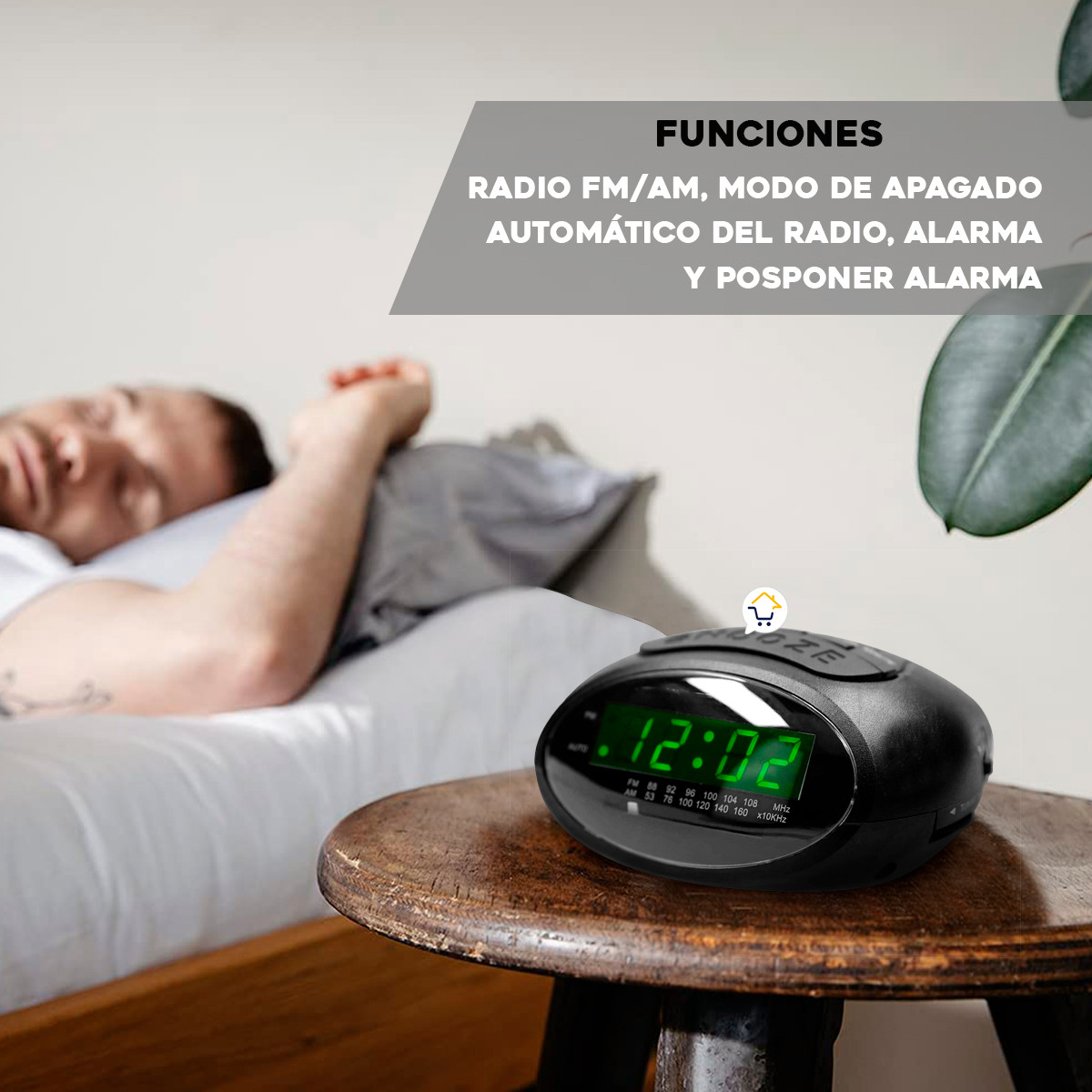 Miniatura 5 de Radio Reloj Digital Despertador VSRC758